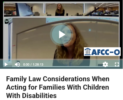Example of a webinar screen and video icon